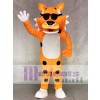 Niedlicher orange Chester Cheetah mit SunGlasses Maskottchen Kostüm Tier