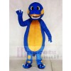 Blauer Dinosaurier mit gelbem Bauch Maskottchen Kostüme Tier