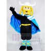 Thor der große Wikinger mit blauem Umhang Maskottchen Kostüme Menschen