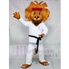 Glückliches Taekwondo Löwe Maskottchen Kostüme Tier