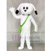 Grüne Tasche Weiß Hund Maskottchen Kostüme Tier