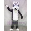 Graue Grau Langhaarige Wolf Maskottchen Kostüme Tier