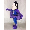 Super Hero in lila und blau Maskottchen Kostüme Menschen