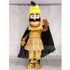 Trojan Warrior Maskottchen Kostüme mit schwarzem Umhang