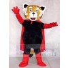 rot Lesser Panda Katze-Bär mit Umhang Maskottchen Kostüme Tier