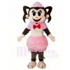 Pinkes Kleid Affe Mädchen Maskottchen Kostüme Tier