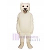 Cute Snarling Polar Bear Mascot Costume