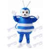 Blaues und weißes Bienen Maskottchen Kostüm Insekt
