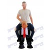 Huckepack US-Präsident Trage mich reiten Trumpf Maskottchen Kostüm Carry Me US President Trump