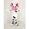 Süß Kuh mit Rosa Mund Maskottchen Kostüm Karikatur