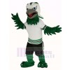 Grün und Weiß Adler Falke Maskottchen Kostüm