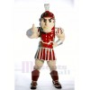 rot spartanisch Trojaner Ritter Sparty Maskottchen Kostüm Brauch Schick Kostüm Karneval Cosplay