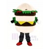 Hamburger mit Käse Maskottchen Kostüm Karikatur
