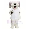 Strang Hund mit Weiß T-Shirt Maskottchen Kostüme