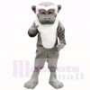 Grau Weiß Affe Maskottchen Kostüme Erwachsene