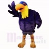 Blaues Tukan-Vogel-Maskottchen kostümiert Karikatur