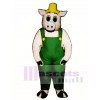 Niedlich Otis Oinker Schwein Schwein mit Strohhut & Overall Maskottchen Kostüm