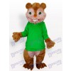 Grünes Eichhörnchen Tier Maskottchen Kostüm