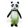 Süß Panda im Grün Maskottchen Kostüme Billig