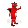 rot Stark Drachen Maskottchen Kostüme Karikatur