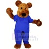 Braun Teddy Bär mit Blau Passen Maskottchen Kostüme Tier