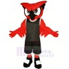 rot Eule mit Schwarz Passen Maskottchen Kostüme