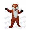 Reddish Brown Stripe Tiger Adult Mascot Costume