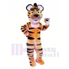Glückliche leichte Tier Tiger Maskottchen Kostüme