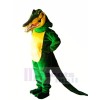 Grün Krokodil mit Lange Schwanz Maskottchen Kostüme