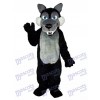 Lange Wolle Big Black Wolf Maskottchen Kostüm Tier
