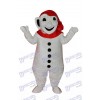 Lächelnder Schneemann mit rotem Schal Maskottchen Kostüm Weihnachten Xmas