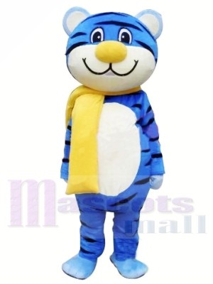 Blauer Tiger Maskottchen Kostüm Kostenloser Versand