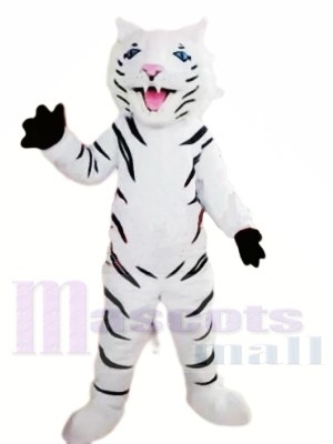 Heftiger weißer Tiger Maskottchen Kostüme