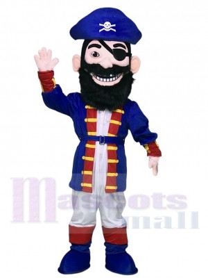 Neuer Redbeard Pirat in den blauen Maskottchen Kostümen