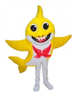 PinkFong Gelb Baby Hai Maskottchen Kostüme Meer Ozean Karikatur