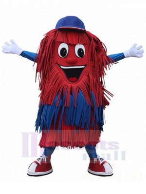 Neues Blau und Rot Reinigungsbürste für die Autowäsche Maskottchen Kostüm