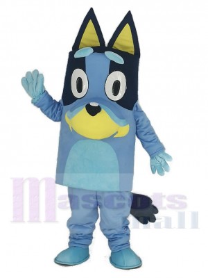 Komisch Bluey Blau Hund mit Lange Ohren Maskottchen Kostüm