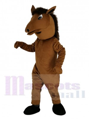 Braun Pony Pferd Maskottchen Kostüm Tier