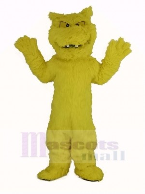 Schleimig Gelb Monster Maskottchen Kostüm