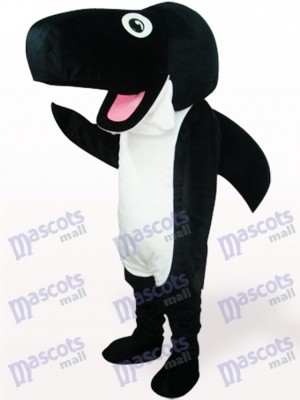 Schwarz Wal Plüsch Maskottchen Kostüm für Erwachsene