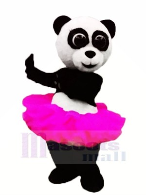Rosa Rock Ballett Panda Maskottchen Kostüm Tier