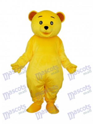 Gelb Teddybär Maskottchen Erwachsene Kostüm Tier