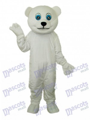 Little Polar Bear Maskottchen Erwachsene Kostüm Tier