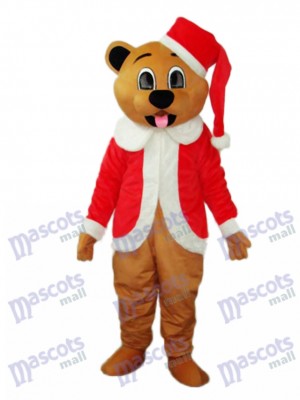 Brown Weihnachtsbären Maskottchen erwachsenes Kostüm Tier