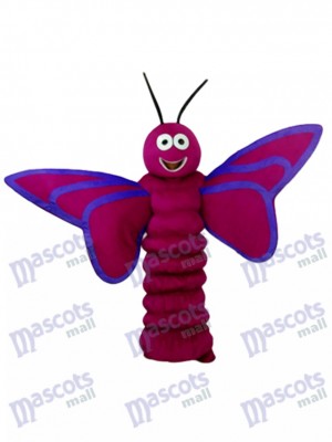 Lila Schmetterling Maskottchen Erwachsenen Kostüm Insekt
