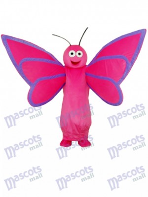 Rosa Schmetterling Maskottchen Erwachsenen Kostüm Insekt