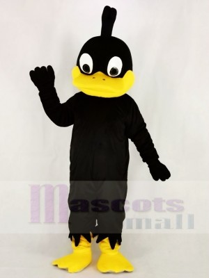 Schwarz Ente mit Gelb Mund Maskottchen Kostüm Hochschule