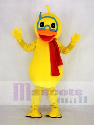 Süß Gelb Ente Maskottchen Kostüm Schule