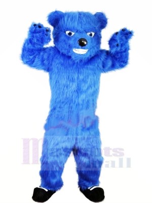 Blau Pelzig Bär Maskottchen Kostüme Tier