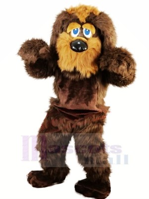 Braun Lange Pelz Hund Maskottchen Kostüme Tier